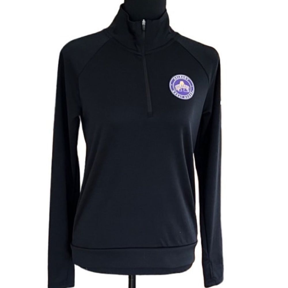 Nike DriFit 1/4 zip black jacket, U Albany Great Danes size XS